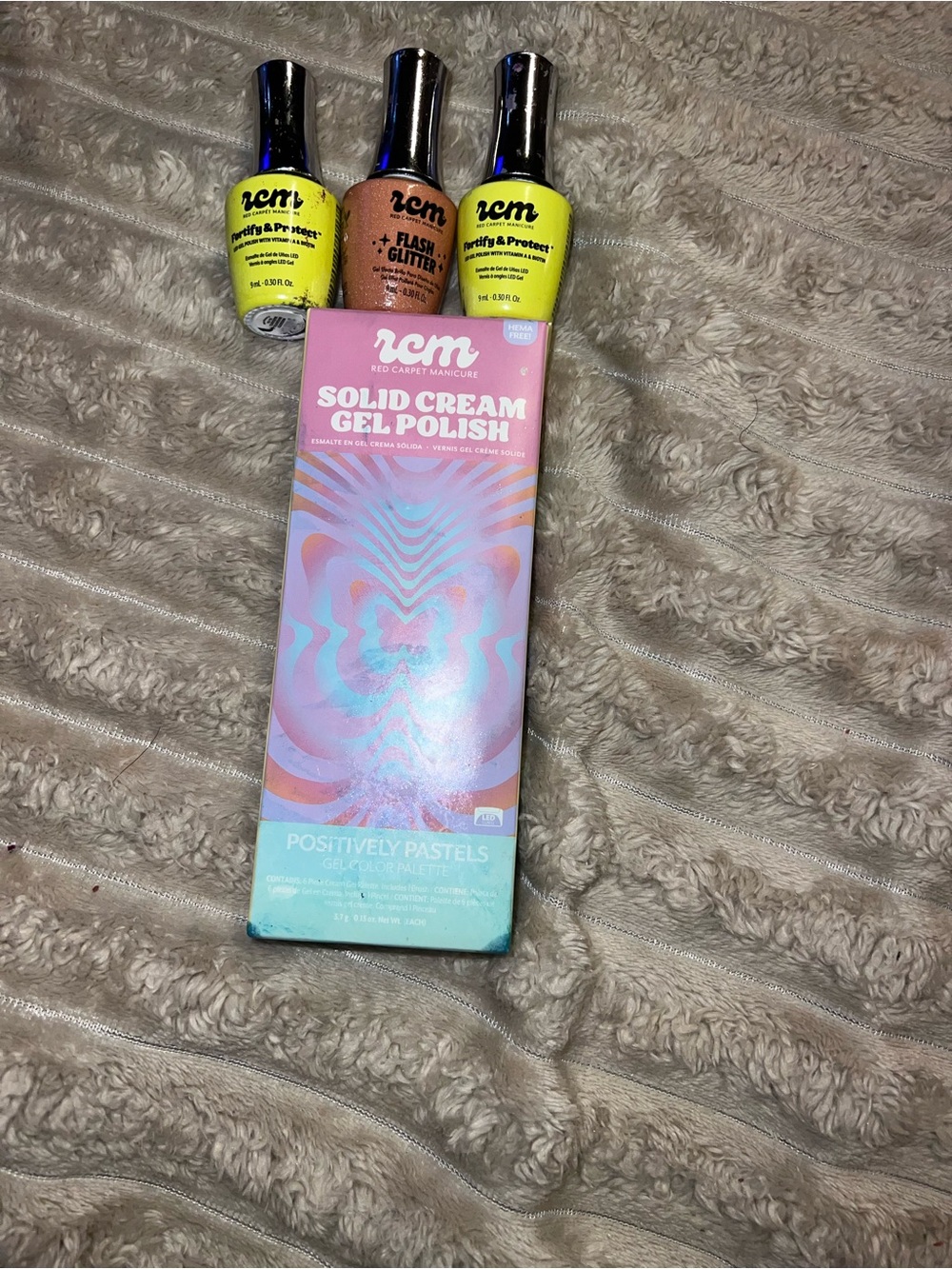Solid Cream Gel Polish Kit with Yellow & Gold Shades